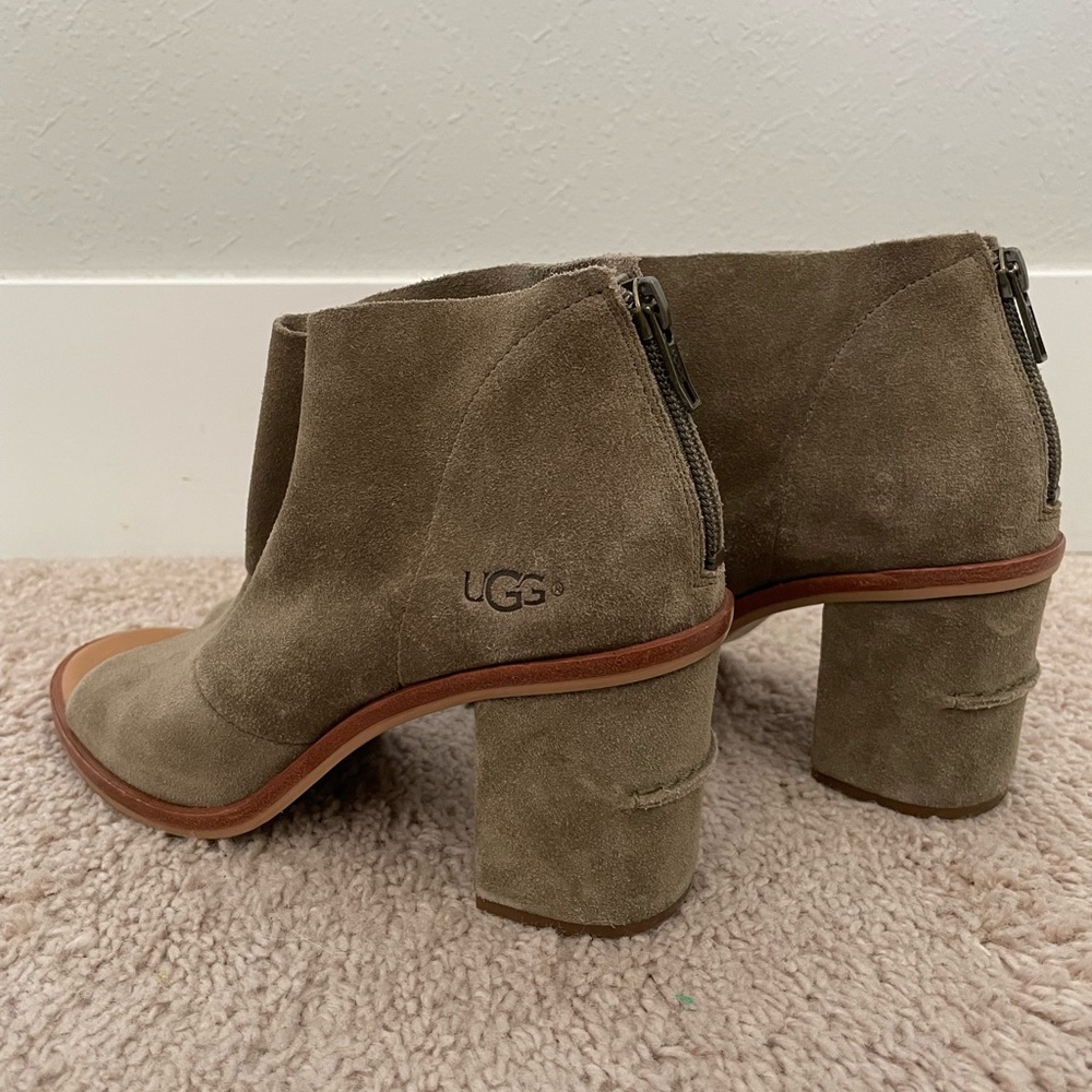 Ugg Suede Open-Toe Booties - image 1